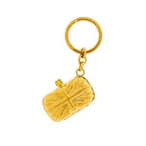 Alexander McQueen Brittania Bag Charm Keychain ~ Gold